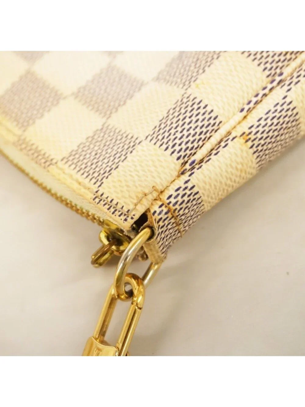 Louis Vuitton Pouch Damier Azur Mini Pochette White